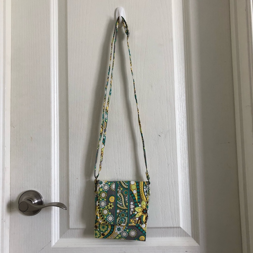 Vera Bradley All-in-One Crossbody in Lemon Parfait